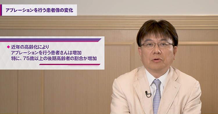 高齢患者さんと脳梗塞抑制