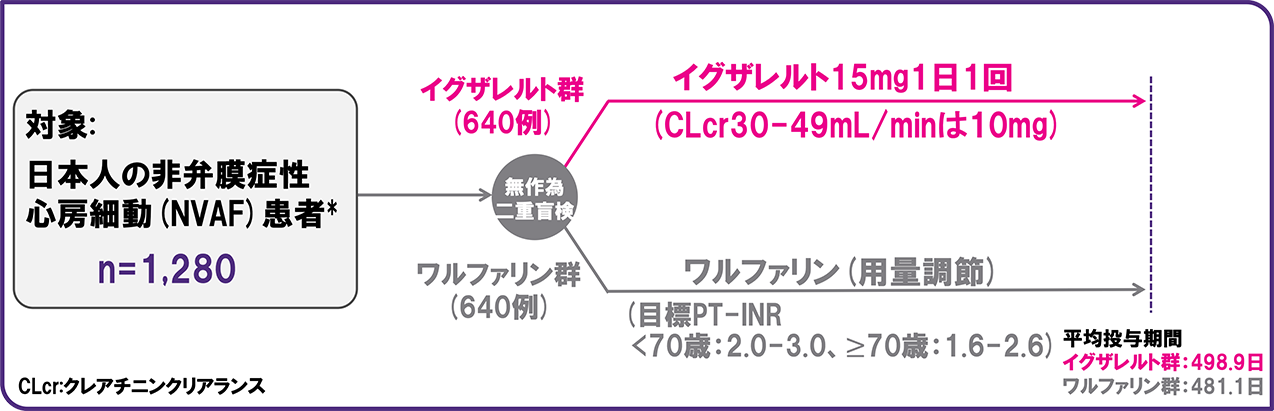 J-ROCKET AF：試験デザインの図